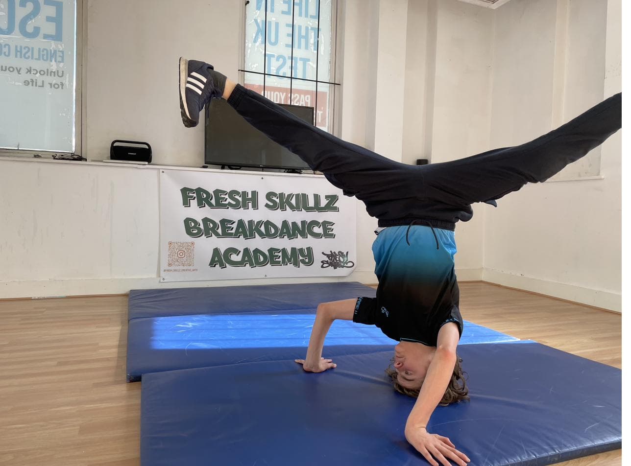 Breakdance class at Fresh Skillz Academy